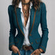 Harriet | Contrast Trim Tailored Blazer