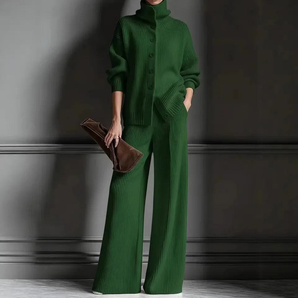 Bennett & Lowe Colleen turtleneck sweater and pants two-piece set in a coordinated outfit