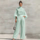 Janice | High-Neck Wide-Leg Pants Set