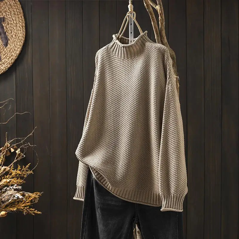 Kristen | Relaxed Mock Neck Sweater