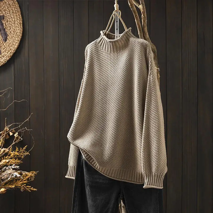 Kristen | Relaxed Mock Neck Sweater