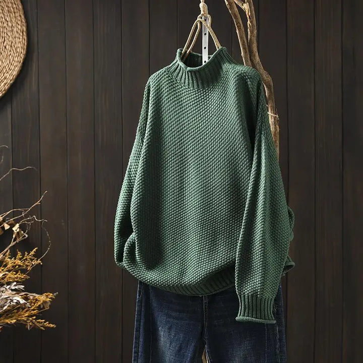 Kristen | Relaxed Mock Neck Sweater