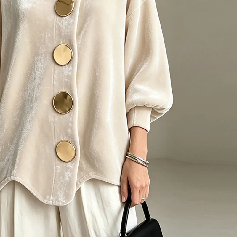 Bennett & Lowe Gail button-front collared jacket in a classic structured design