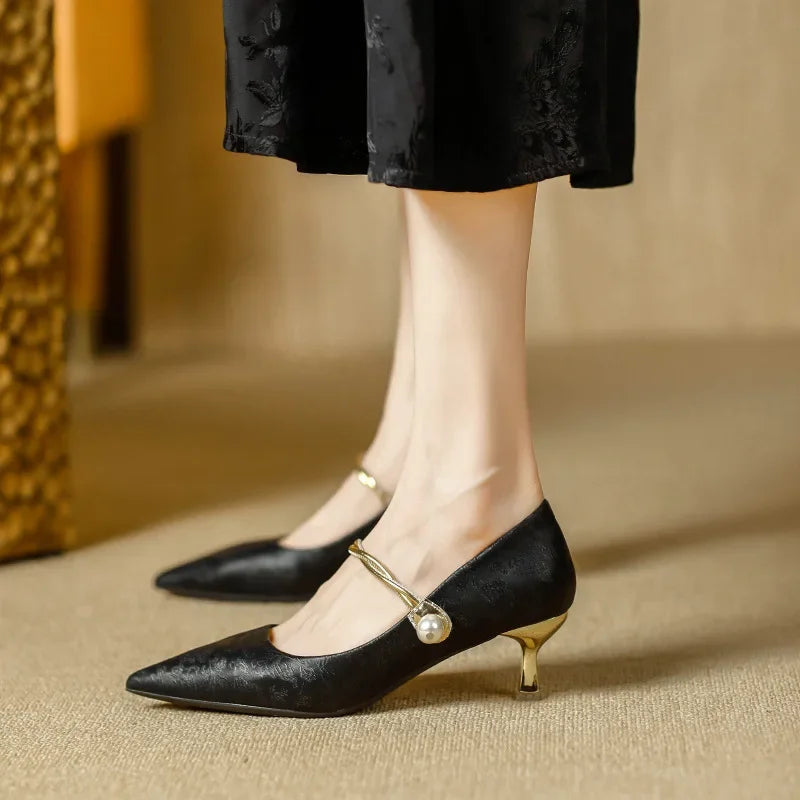 Kristen | Ankle-Strap Block Heels