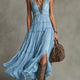 Arabella | Tiered Ruffle Chiffon Maxi Dress