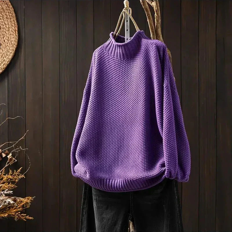Kristen | Relaxed Mock Neck Sweater