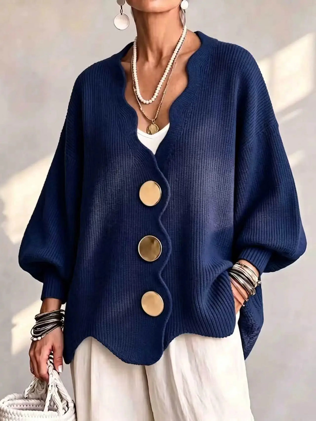 Jamie | Relaxed Button-Front Cardigan
