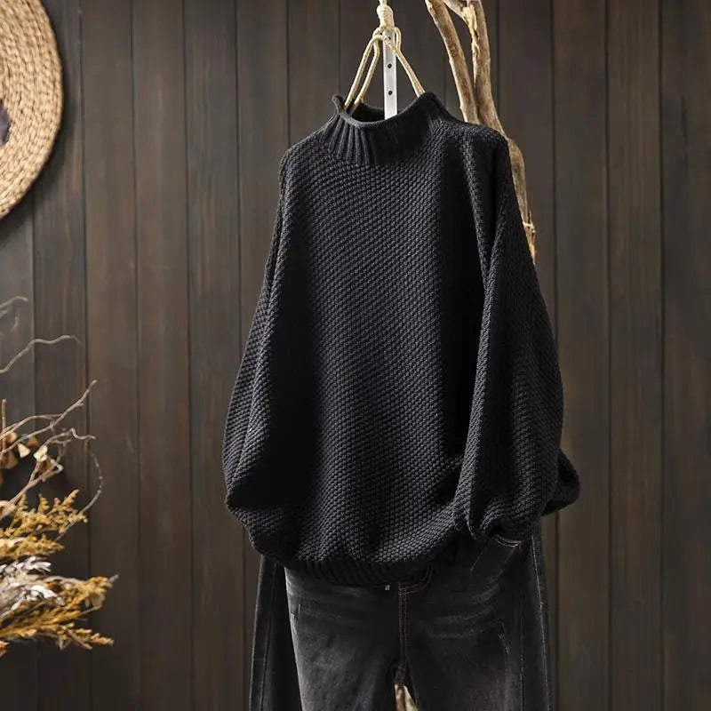 Kristen | Relaxed Mock Neck Sweater