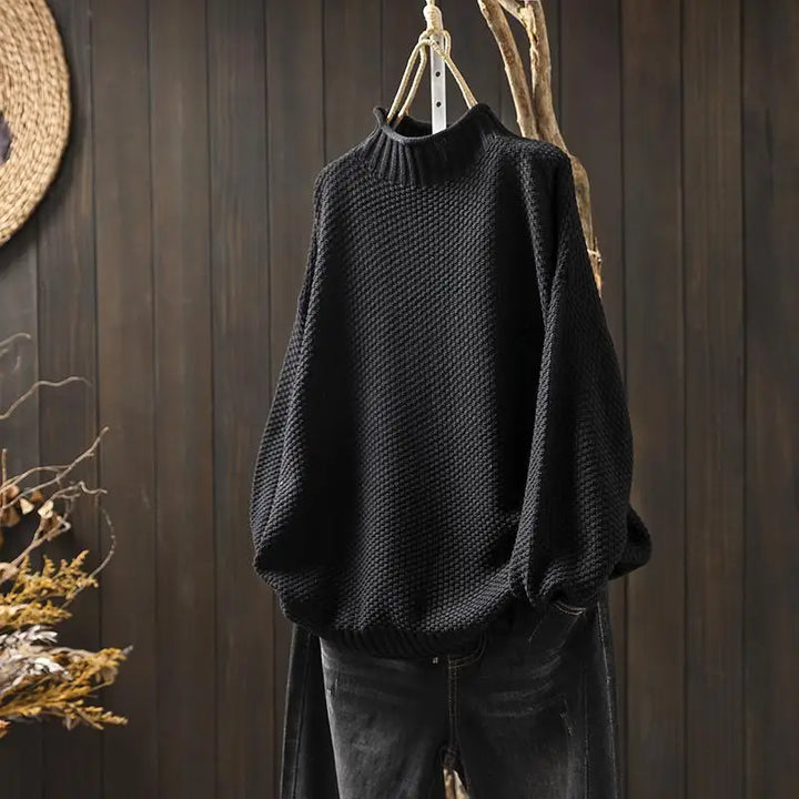 Kristen | Relaxed Mock Neck Sweater