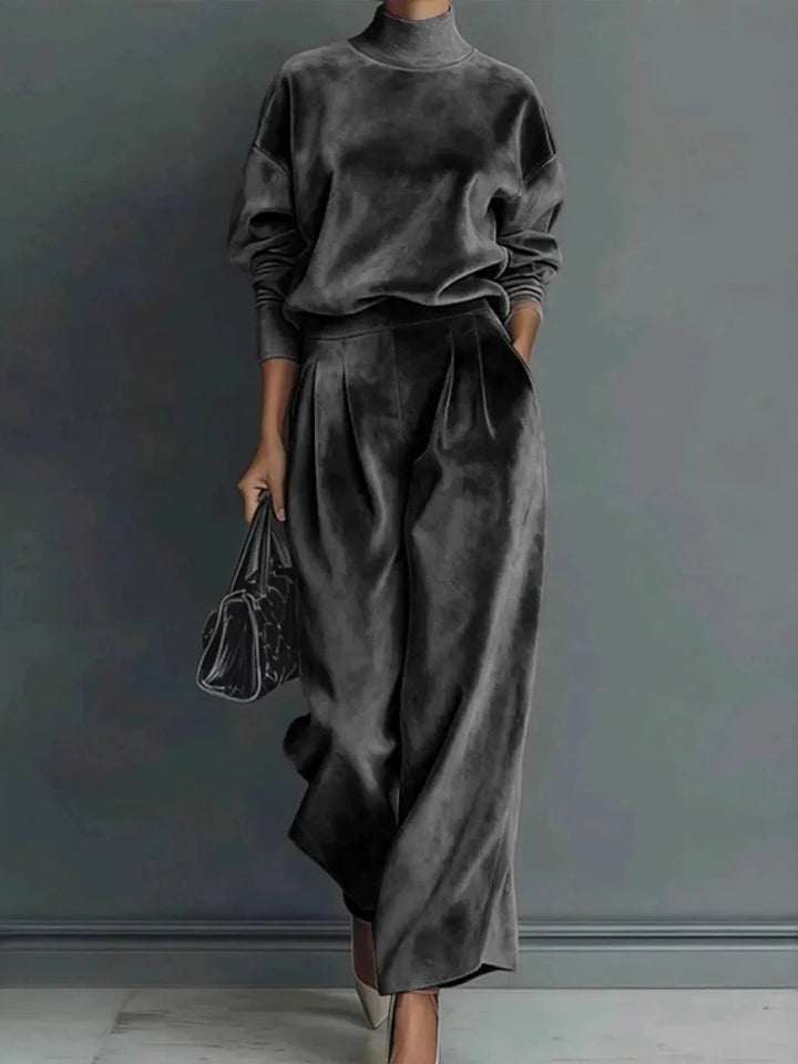 Bennett & Lowe Marilyn high-neck wide-leg pants set, two-piece outfit in a sleek, modern style