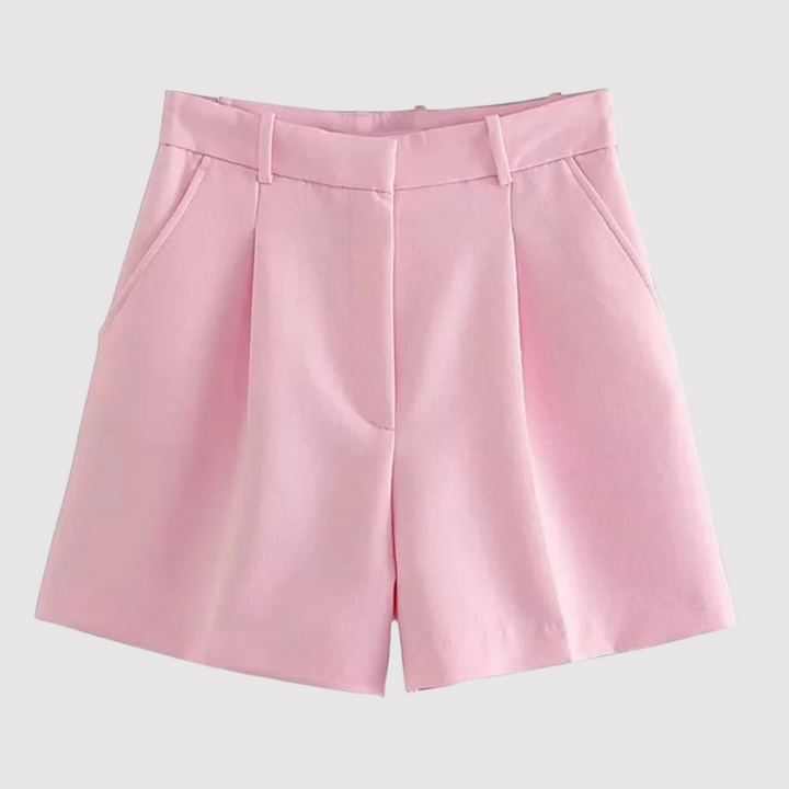 Bennett and Lowe Freya high-waist tailored shorts, stylish pants with a fitted waist and sleek design, perfect for casual or chic outfits.