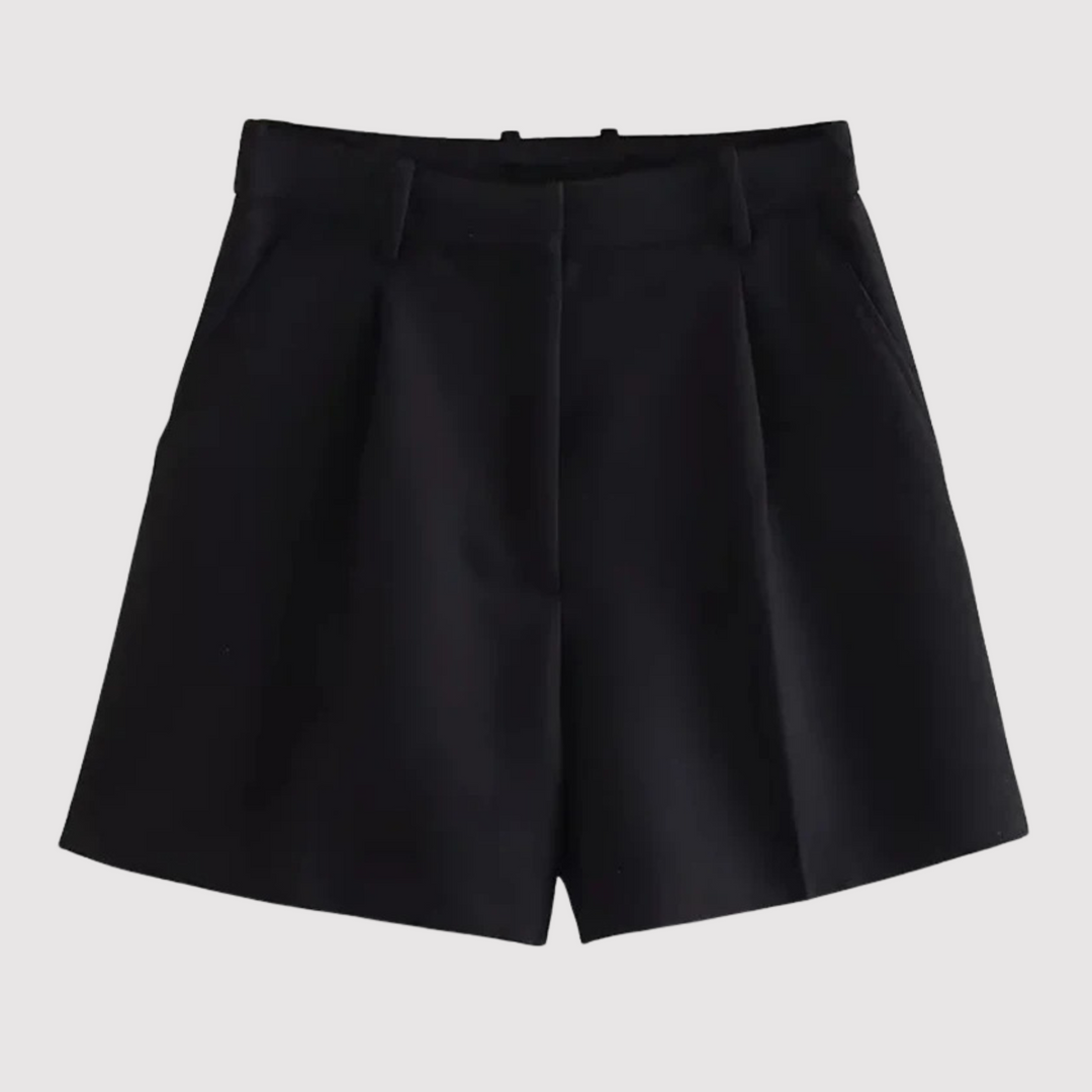 Bennett and Lowe Freya high-waist tailored shorts made of stylish fabric, featuring a structured fit and classic design.