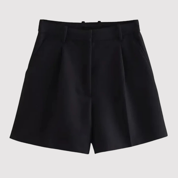 Bennett and Lowe Freya high-waist tailored shorts made of stylish fabric, featuring a structured fit and classic design.