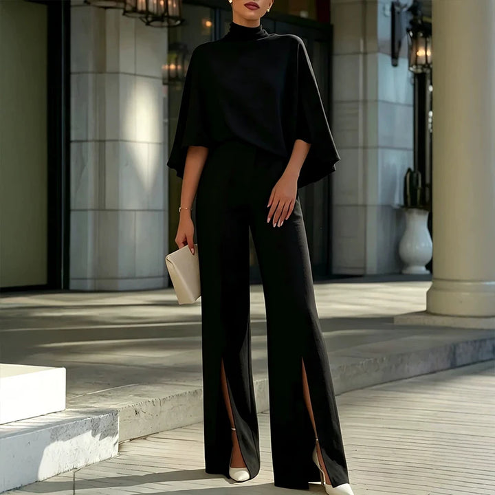 Courtney | Turtleneck Split-Hem Pants Set