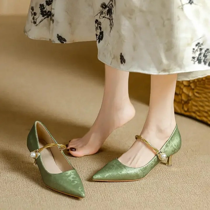 Kristen | Ankle-Strap Block Heels