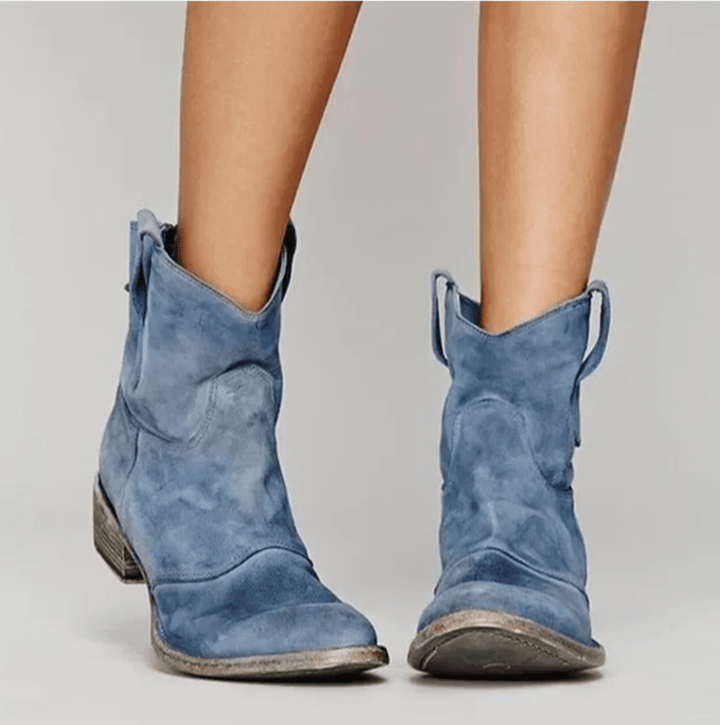 Charlotte suede orthopedic boots for women by Bennett and Lowe, featuring a stylish design and supportive sole.