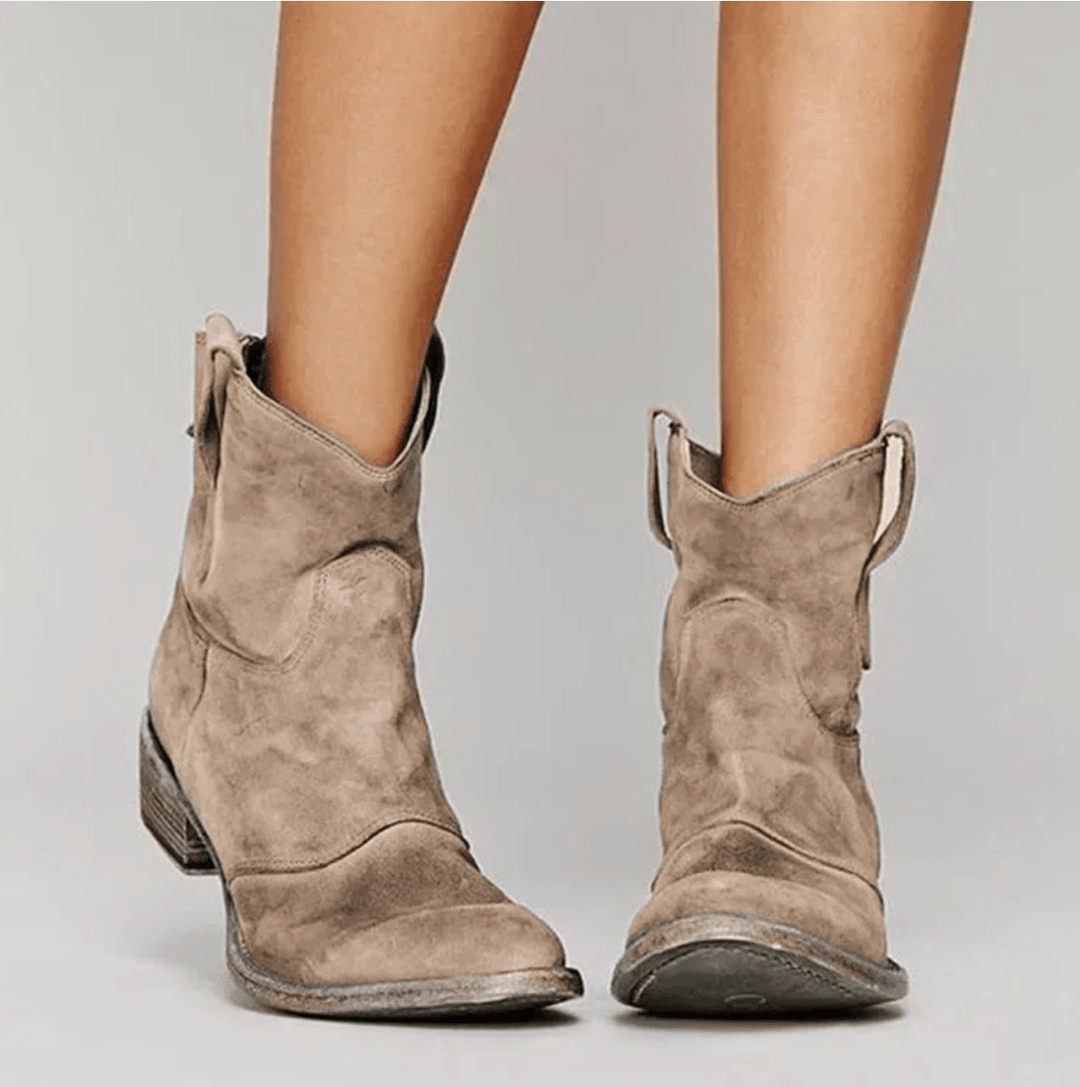 Charlotte Bennett and Lowe suede orthopedic boots for women, featuring a stylish design and supportive sole.