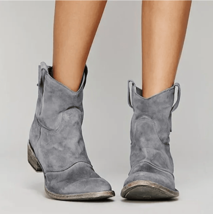 Charlotte Bennett and Lowe suede orthopedic boots for women with supportive design and stylish appearance.