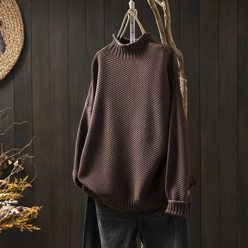 Kristen | Relaxed Mock Neck Sweater