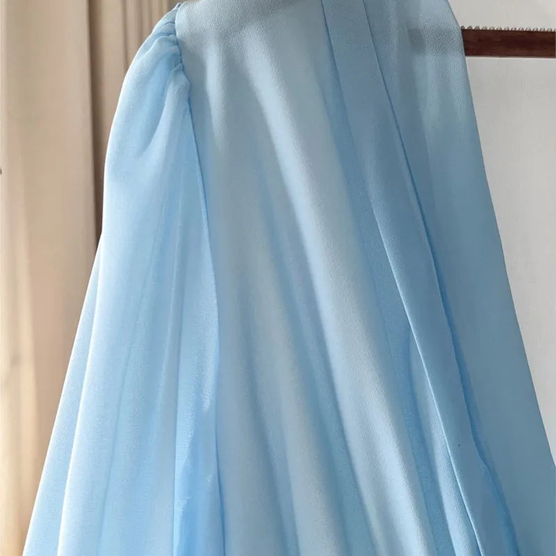 Morwenna | Floral V-Neck Sheer Long-Sleeve Maxi Dress for Women