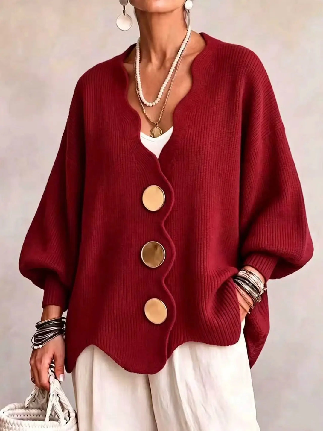 Jamie | Relaxed Button-Front Cardigan