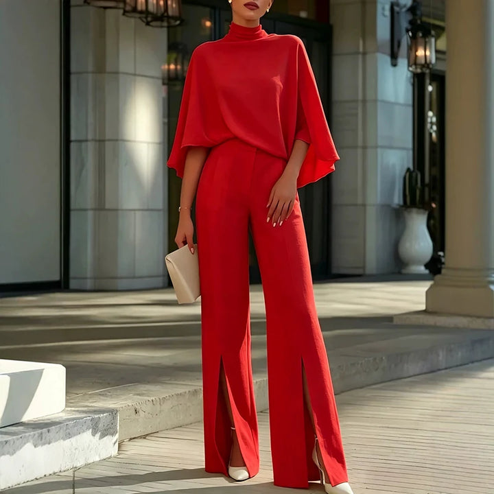 Courtney | Turtleneck Split-Hem Pants Set
