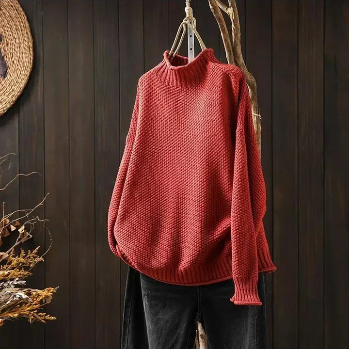 Kristen | Relaxed Mock Neck Sweater