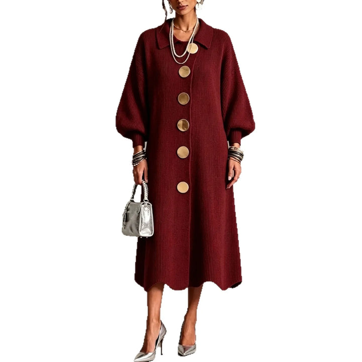 Gina | Button-Down Collared Maxi Dress