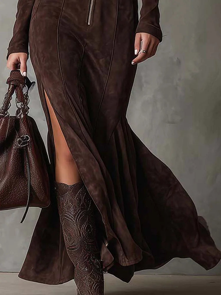 Caroline | Belted Maxi Dress