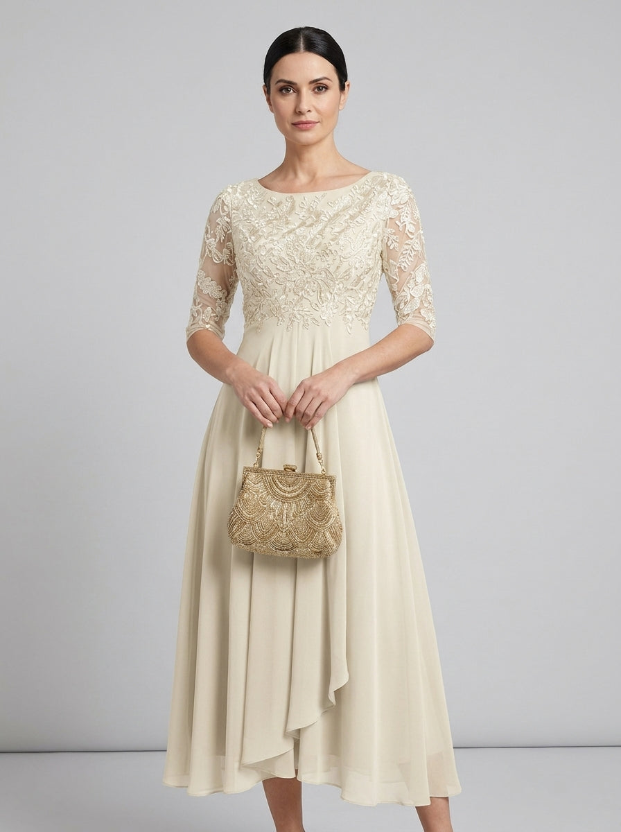 Caitlin | Ruched Midi Dress for Women