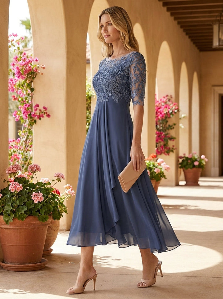 Caitlin | Ruched Midi Dress for Women