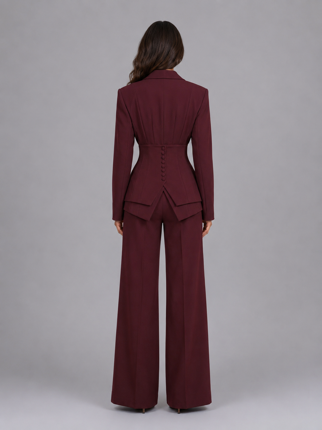 Kimberly | Cinched-Waist Wide-Leg Suit