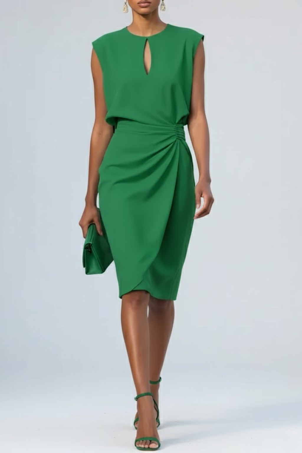 Savannah | Draped Midi Dress for Women