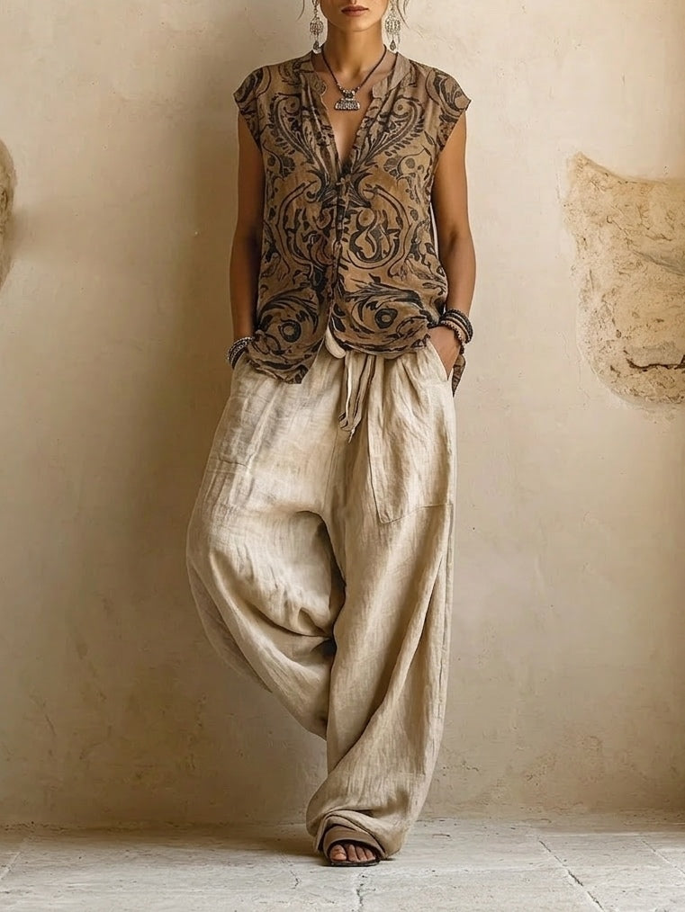 Emma 3-Piece Set™ - Cotton and Linen Blend