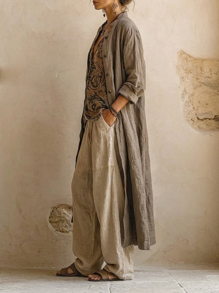 Emma 3-Piece Set™ - Cotton and Linen Blend