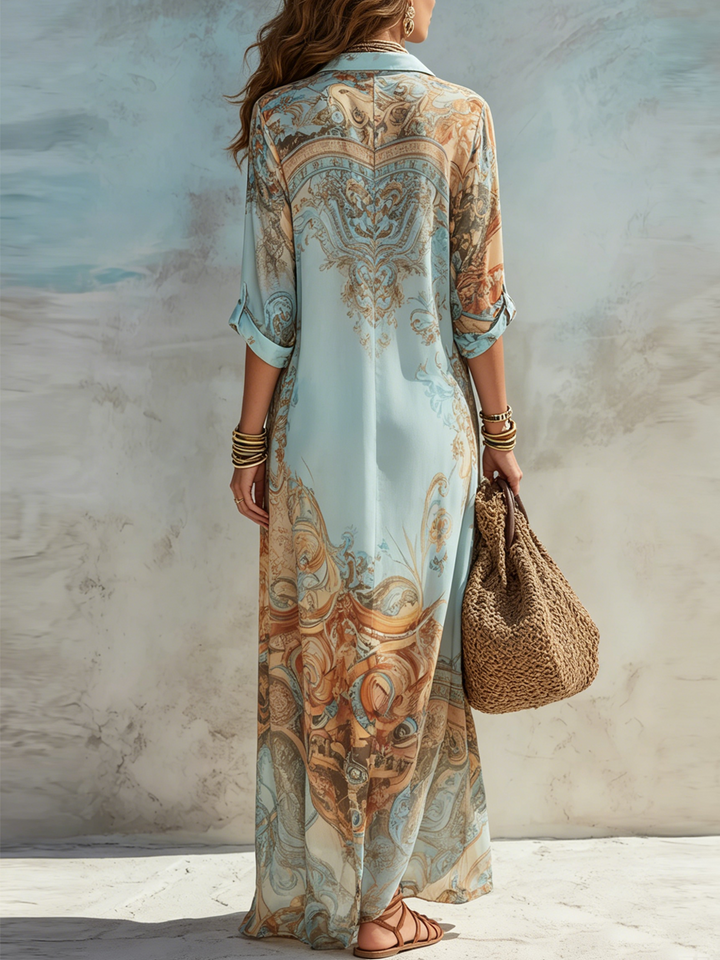 Mackenzie | Bohemian Paisley Maxi Dress for Women