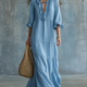 Anita | Bohemian V-Neck Maxi Dress for Women