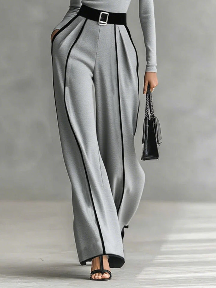 Rachel | High-Neck Wide-Leg Pants Set