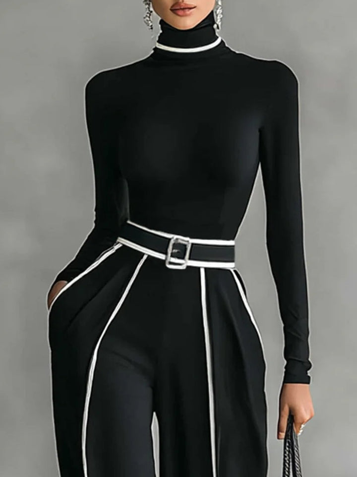Gabriella Bennett and Lowe relaxed wide-leg pants set, showing a comfortable, stylish matching outfit with a loose fit and soft fabric.