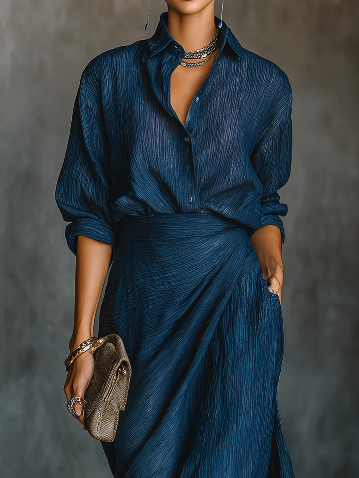 Melanie | Shirt and Long Skirt Set