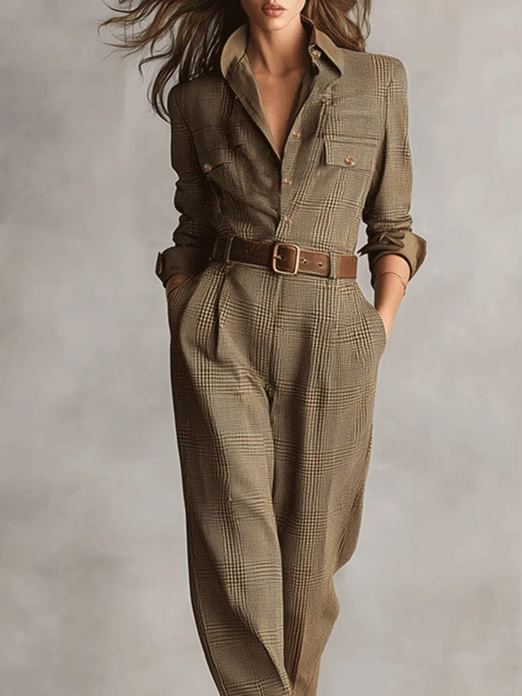 Valerie textured sleeveless jumpsuit by Bennett and Lowe, featuring a stylish fit and textured fabric, shown on a model.