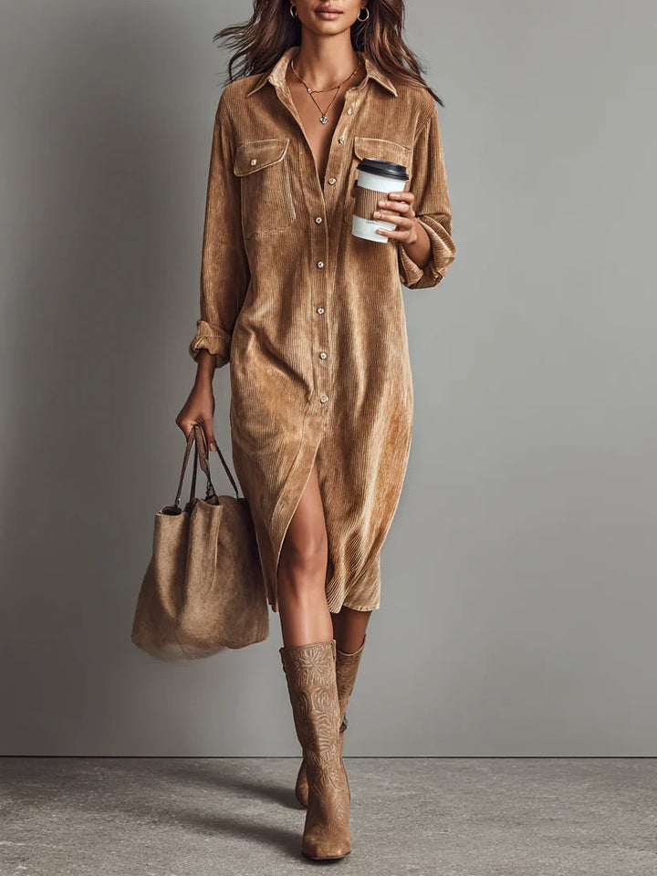 Gillian | Button-Front Midi Dress