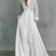 Léonie | High-Neck Minimalist Maxi Dress for Women