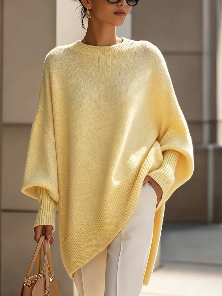 Yellow Sorrel oversized batwing crew sweater by Bennett and Lowe
