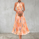 Aurora™ | Halter Neck Dress with Watercolor Print
