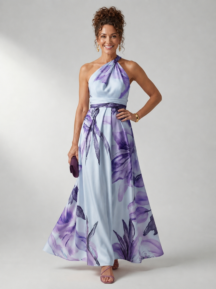 Amiel | Light Floral Maxi Dress