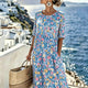 Charlotte™ - Elegant Floral Summer Midi Dress