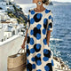 Celeste™ | Coastal Polka Midi Dress