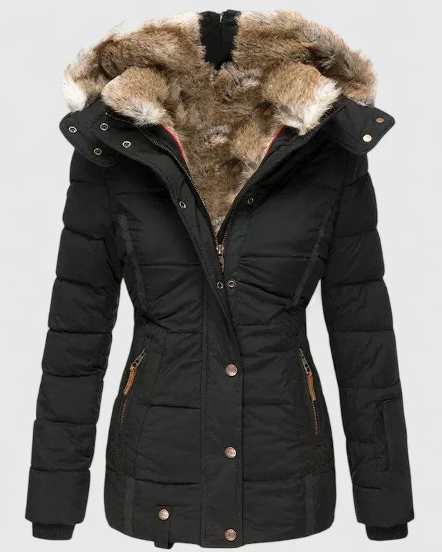 Veyzandra | Classic Long-Sleeve Winter Coat for Women