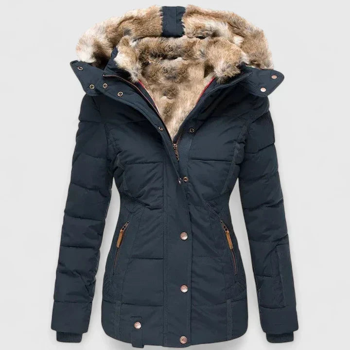 Veyzandra | Classic Long-Sleeve Winter Coat for Women